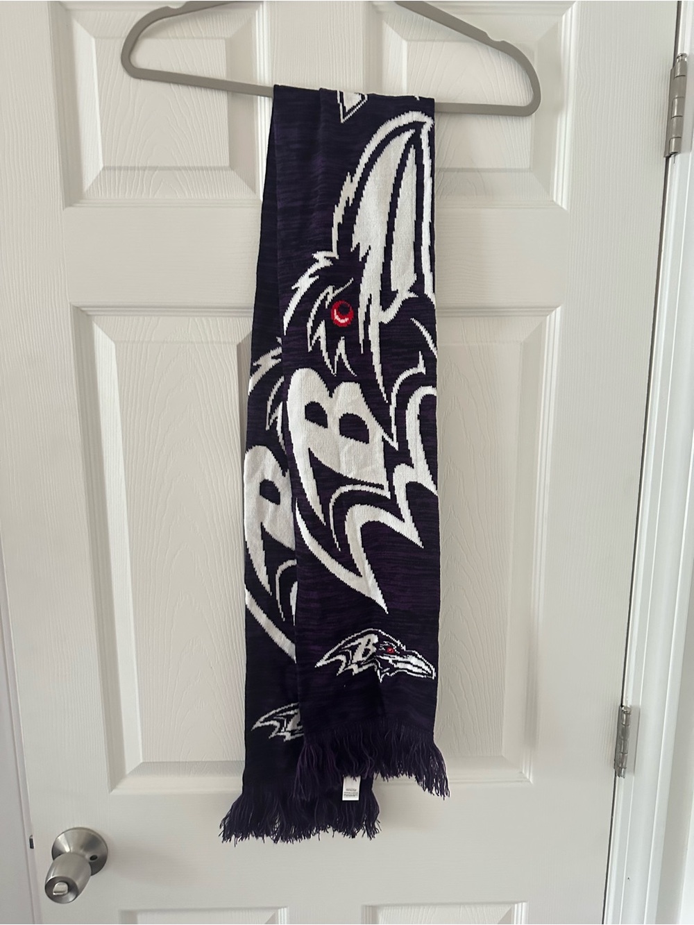 Baltimore Ravens Purple and White Team Scarf